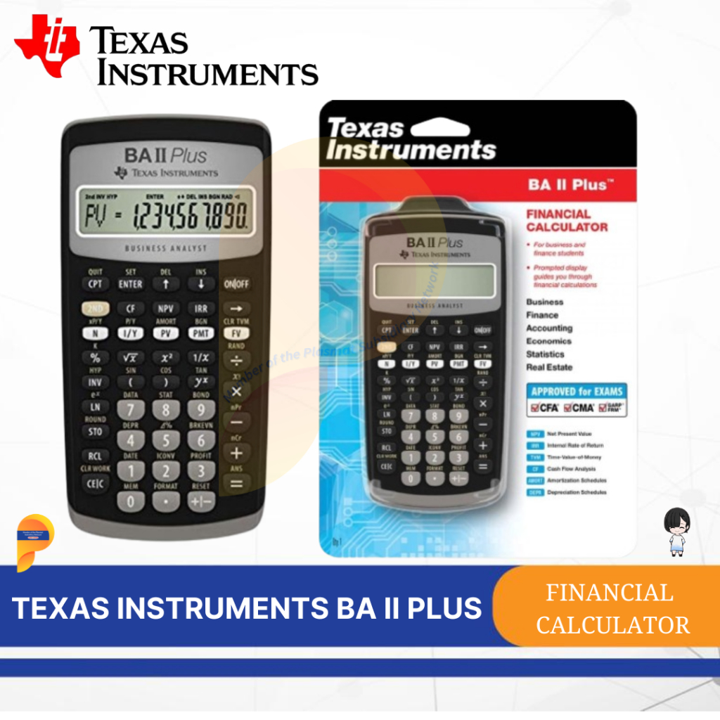 Texas Instruments BA II Plus Financial Calculator