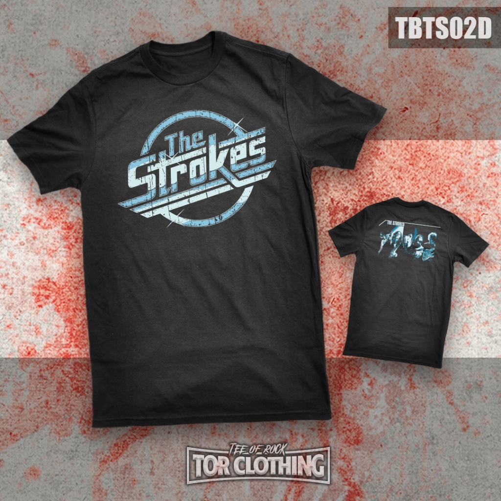 (Ready Stock) Tor Clothing - T-shirt The Strokes - Logo - Band Rock - TBTS02D