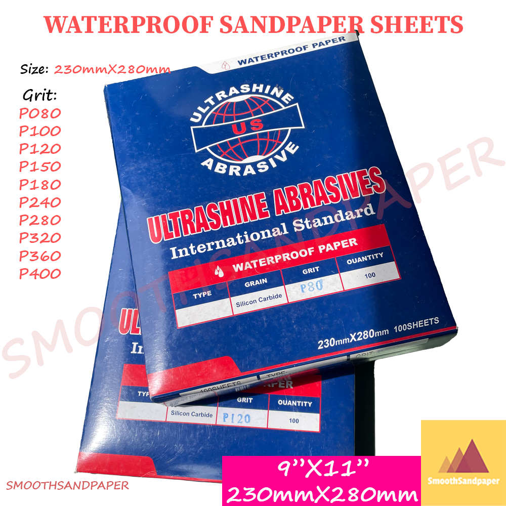 [Ready Stock] 100pcs Waterproof Sandpaper 9''x11'' | Kertas Pasir Kalis Air, Cat Kereta, Logam | 乳胶纸 耐水砂纸 image 3