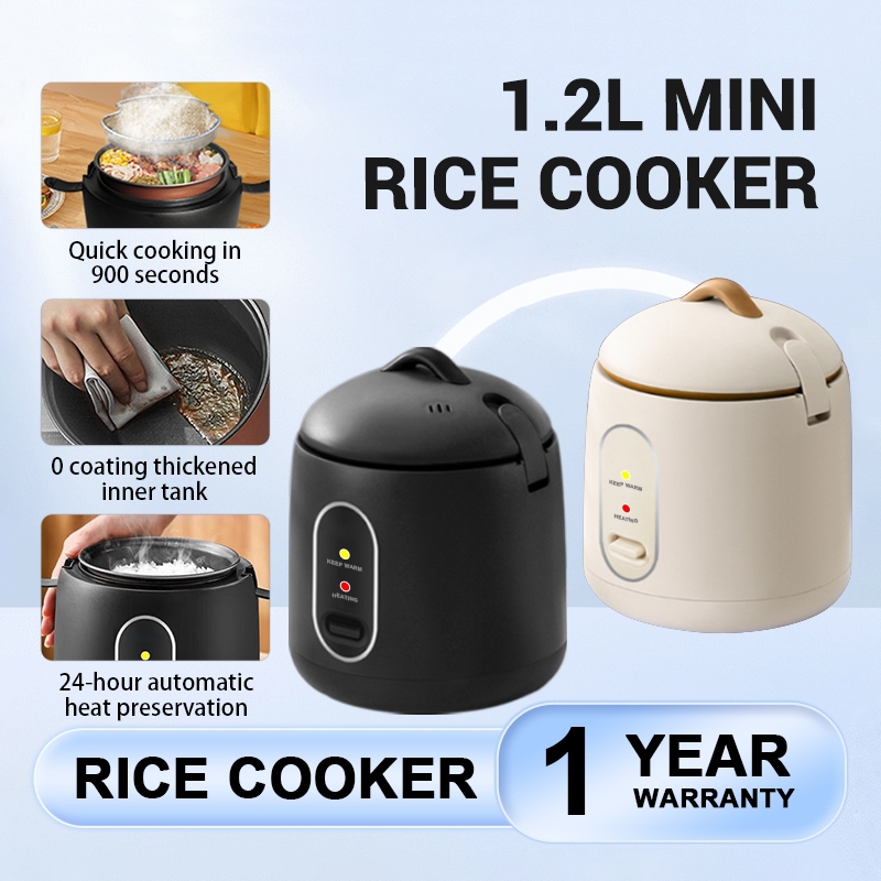 Mini Rice Cooker electric caldronwith Non-stick Pot and Steamer (1.2L/200W) 迷你电饭煲电煮锅 Rice cooker