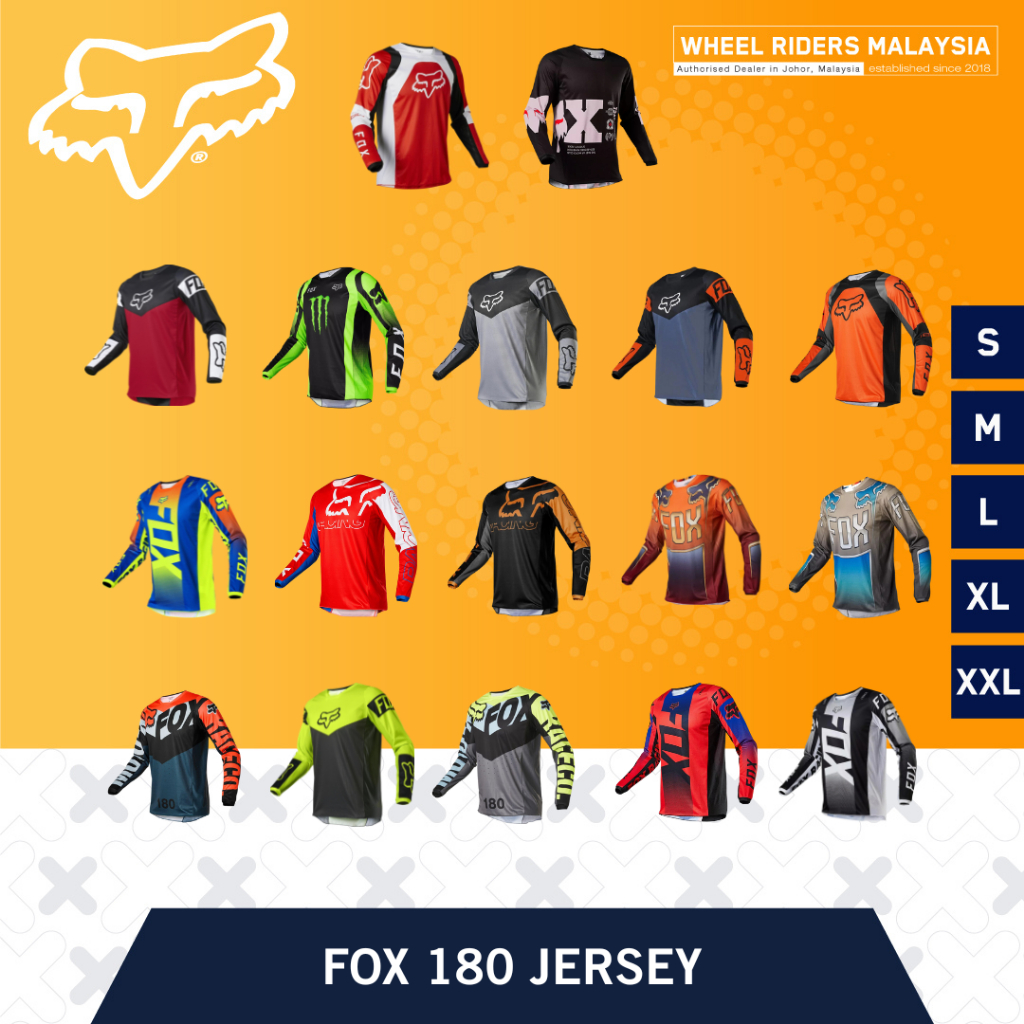 Fox 180 Motocross Jersey Original Ready Stock