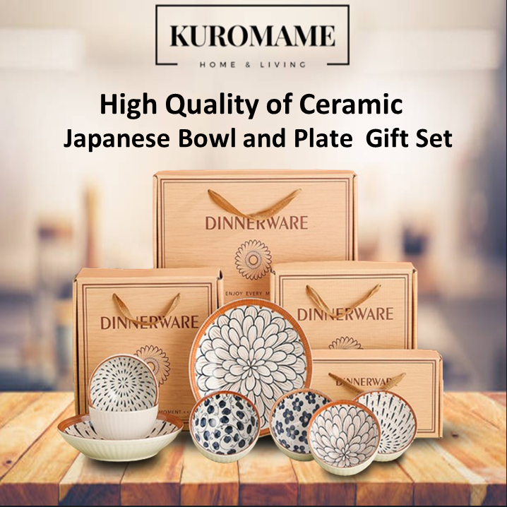 Japanese Bamboo Style Rice Bowl Porcelain Bowl Ceramic Bowl Mangkuk Keramik Soup Bowl Doorgift Wedding Gift Dinnerware