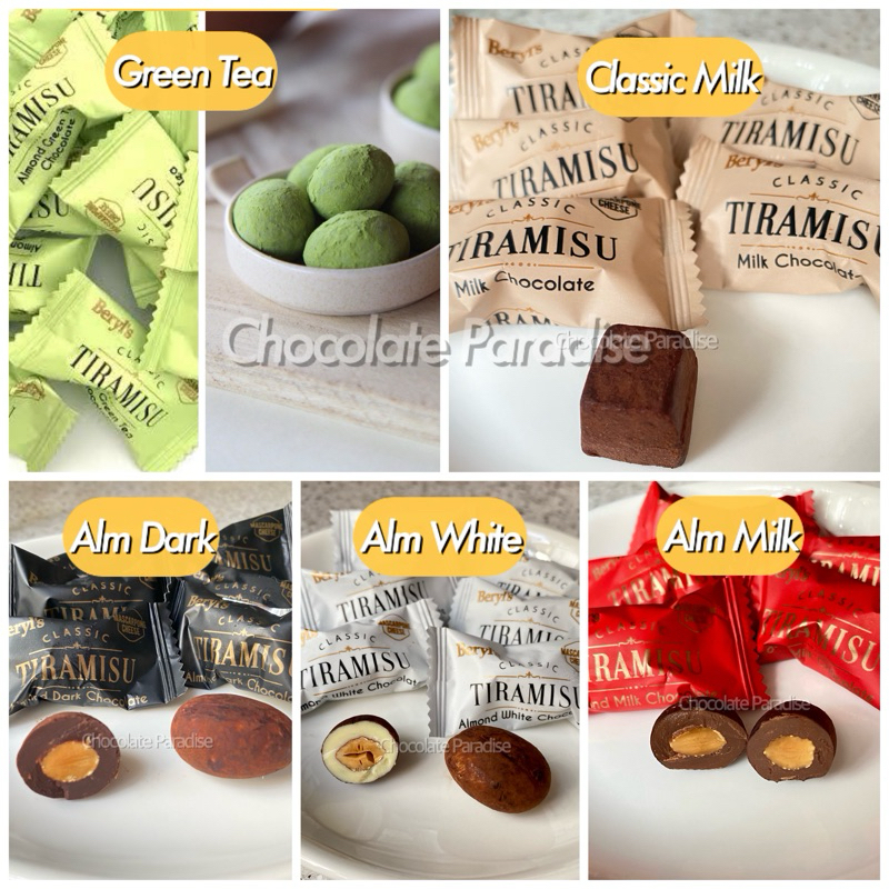 (+- 227g)(+-40 PCS) Beryls TIRAMISU Chocolate // Sila Remark JIKA ada Pesanan,