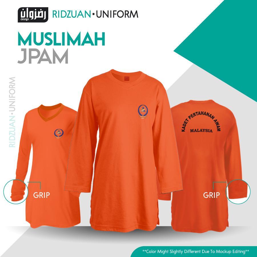 [READY STOCK] T- SHIRT MUSLIMAH KADET PERTAHANAN AWAM SEKOLAH