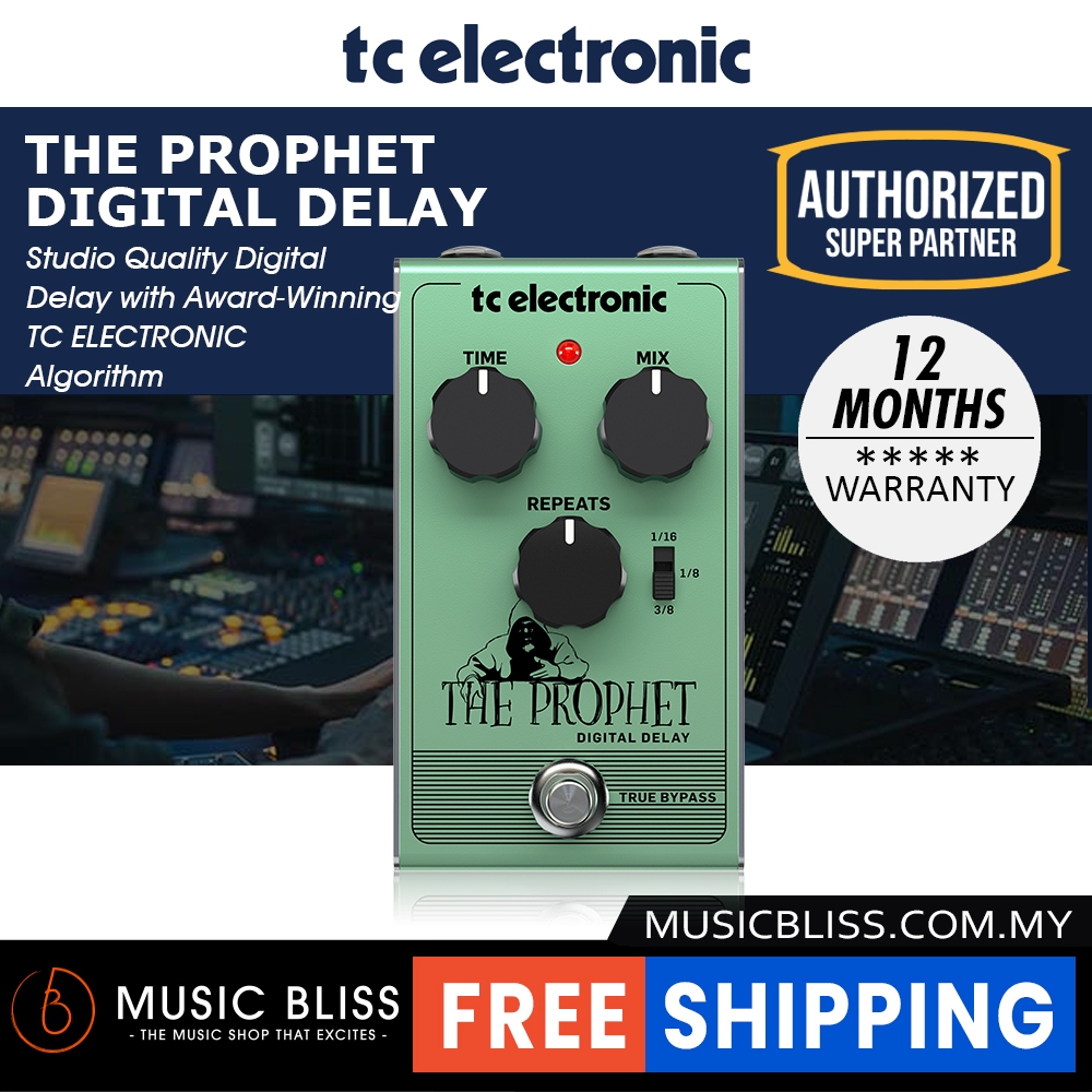 TC Electronic The Prophet Digital Delay Guitar Effects Pedal