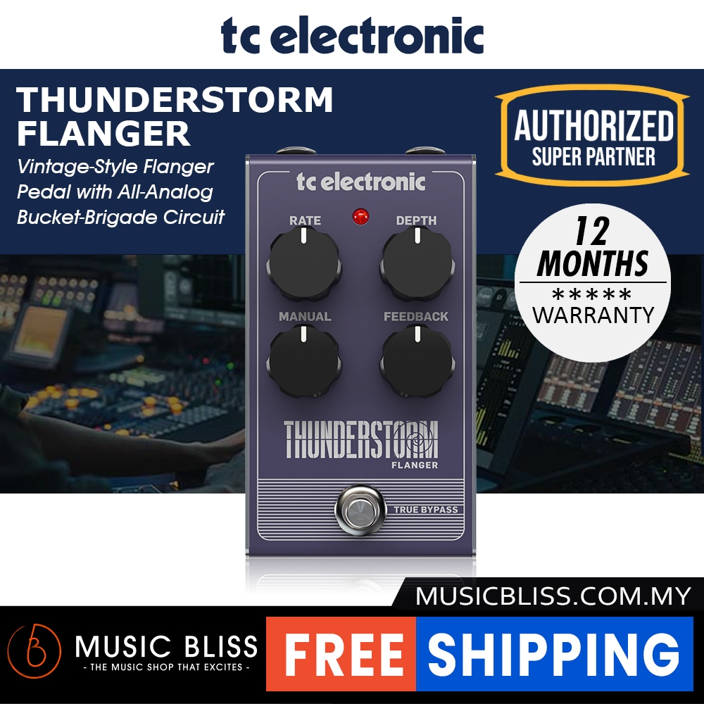 TC Electronic Thunderstorm Flanger Guitar Effects Pedal