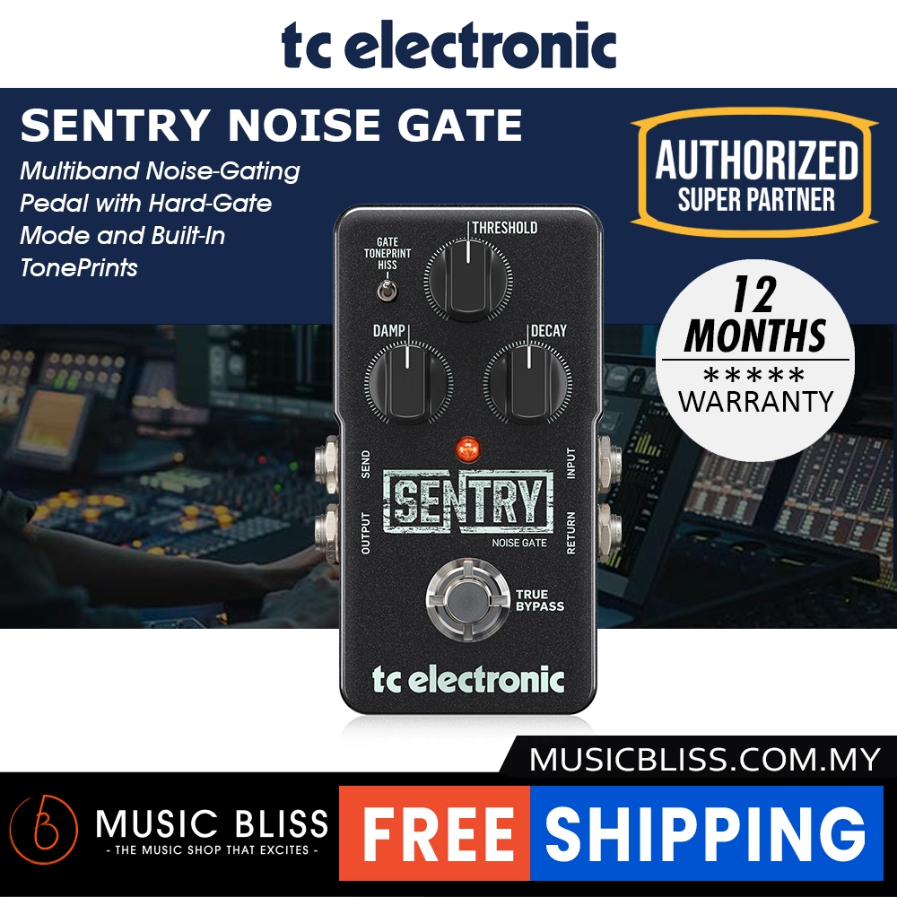 TC Electronic Sentry Noise Gate Guitar Effects Pedal