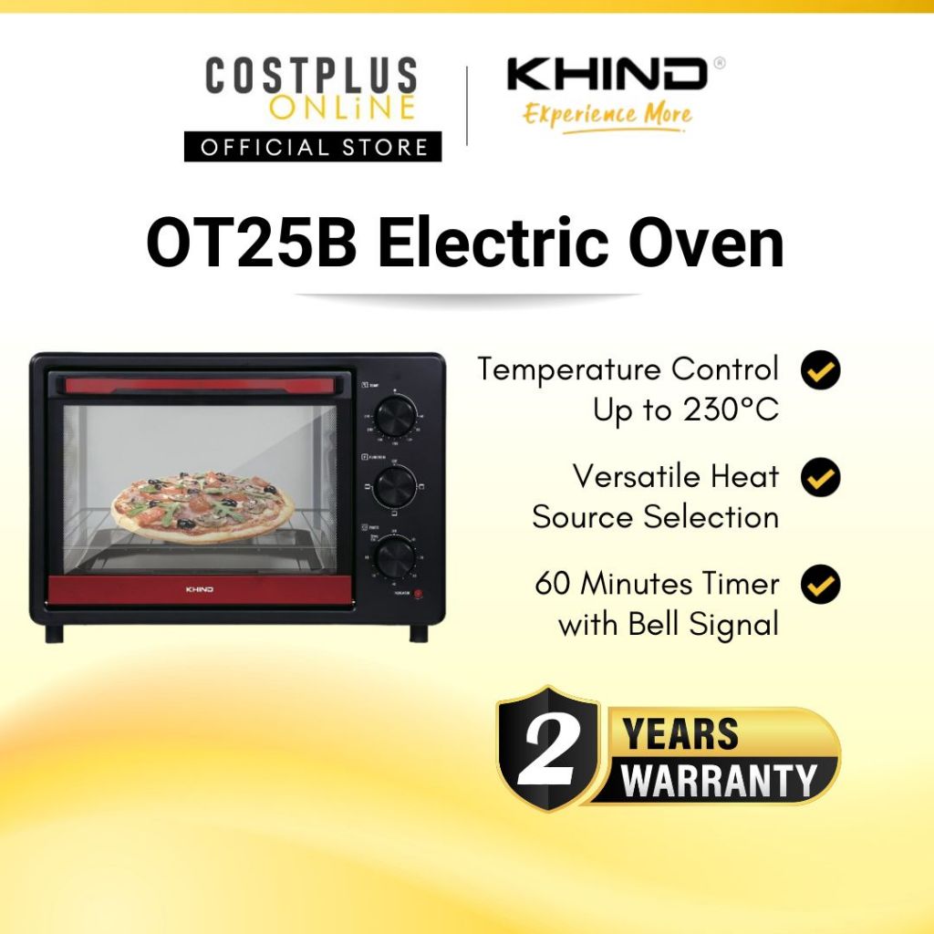 Khind Electric Oven Toaster 25L - OT25B / OT2501 / 23L - Khind OT23B / AICOOK GH23 Toaster Oven Ketuhar Elektrik 电烤箱