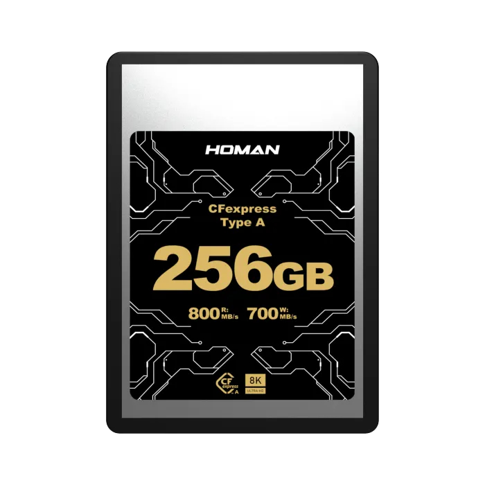 HOMAN CFEXPRESS CARD TYPE-A MEMORY CARD FOR FULL HD, 8K+ AND ROW VIDEO/PHOTO AND SUPERCRUISE -256GB 