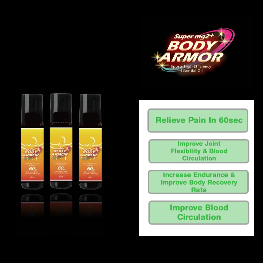 Body Armor Deep Sea Magnesium Efficient Vitality Essential Oil (3Bttles)