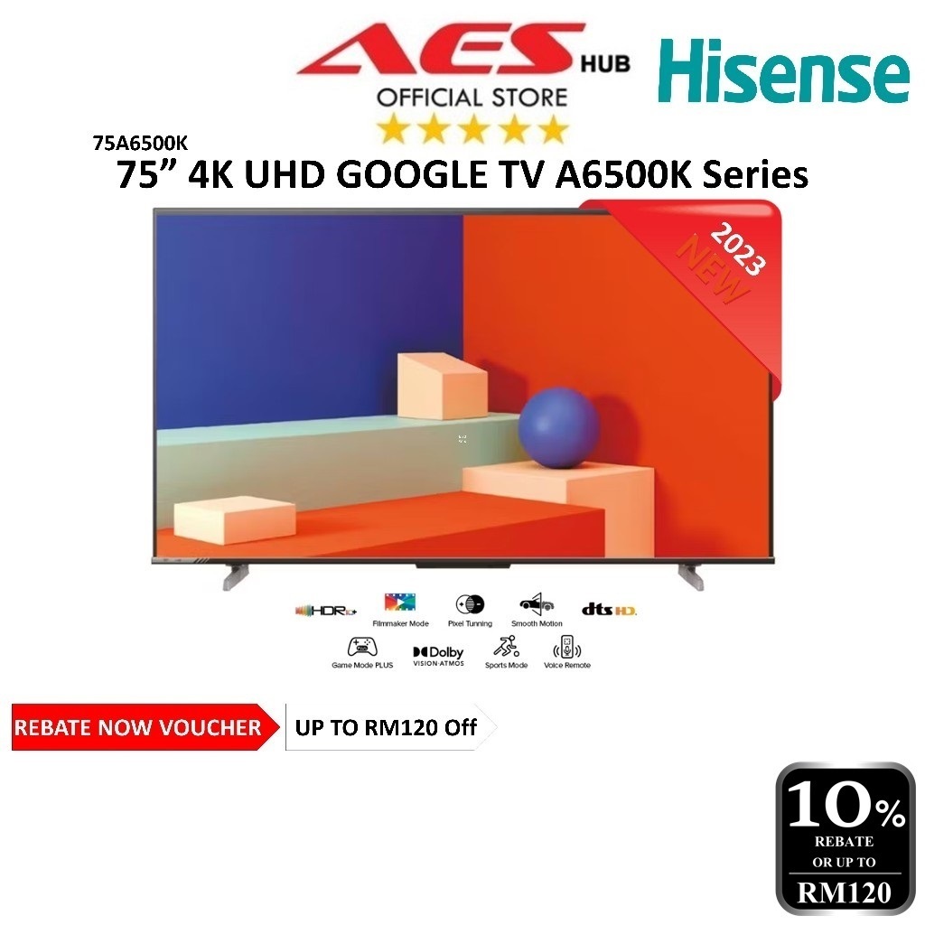 CAN SETUP Hisense 75 4K Smart TV Google TV Latest Version Of Android TV 75" 电视 75A6500K 75A6500H