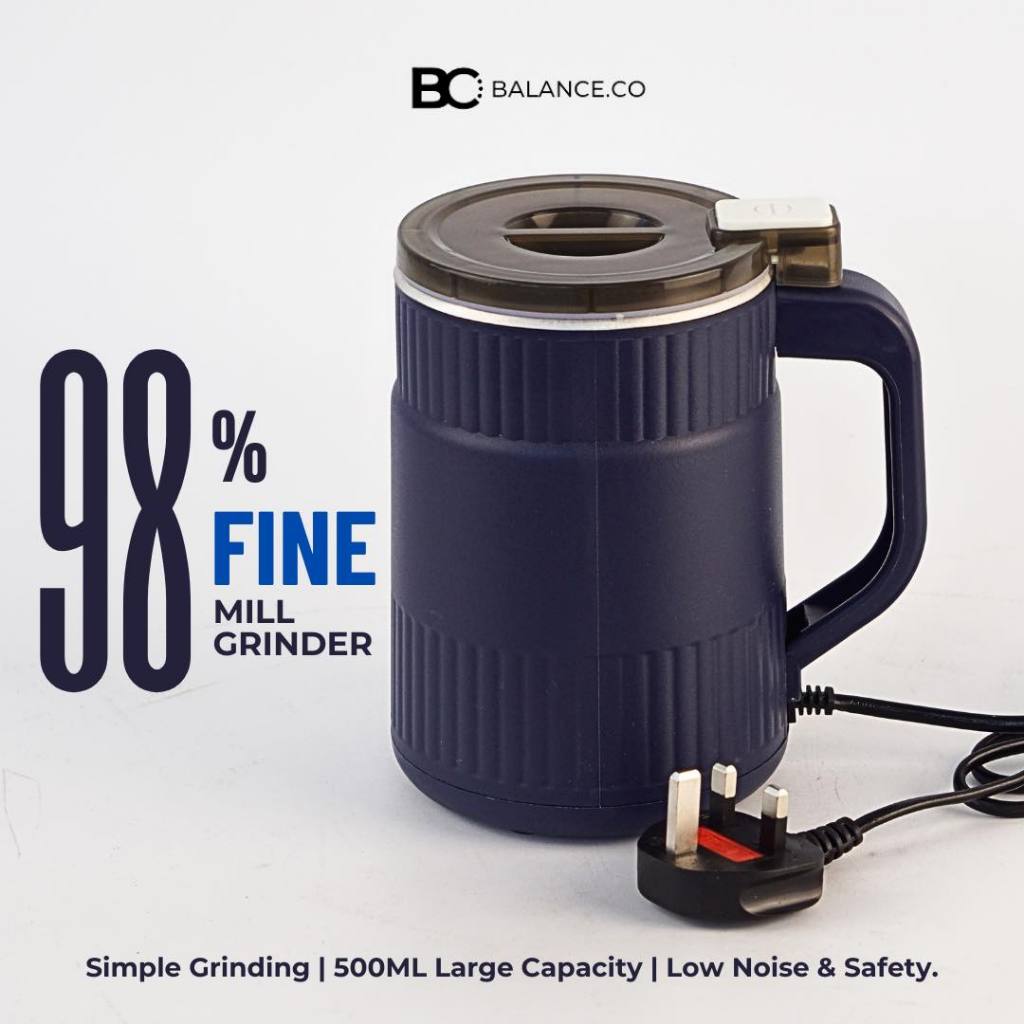 【Free Extra Blade】500mL Stainless Steel Mill Fine Grinder Powder Spices Dry Machine Mesin Pengisar磨粉