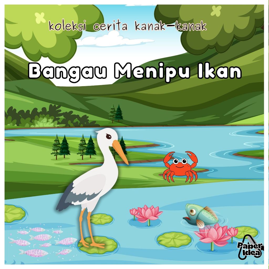 Koleksi Buku Cerita Kanak-kanak Kisah Teladan Ebook Bedtime Story Books Bangau Menipu Ikan