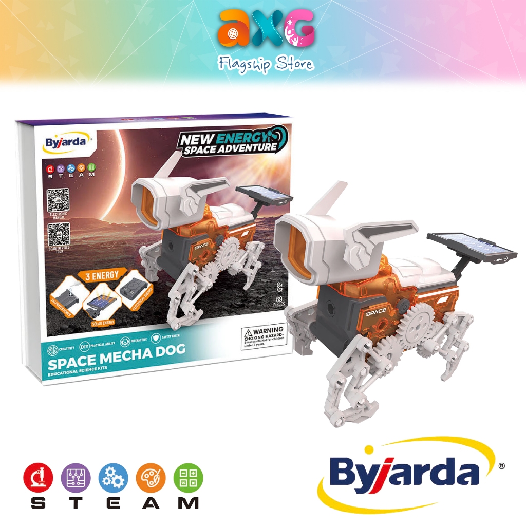 Byjarda Green Energy Space Dog Vehicle STEM Solar Robot Kit (TK0204) Science Engineering Toys DIY