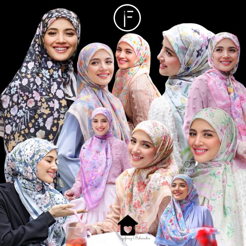 NEW !! FAZURA Tudung Bawal Cotton dan Satin Terkini