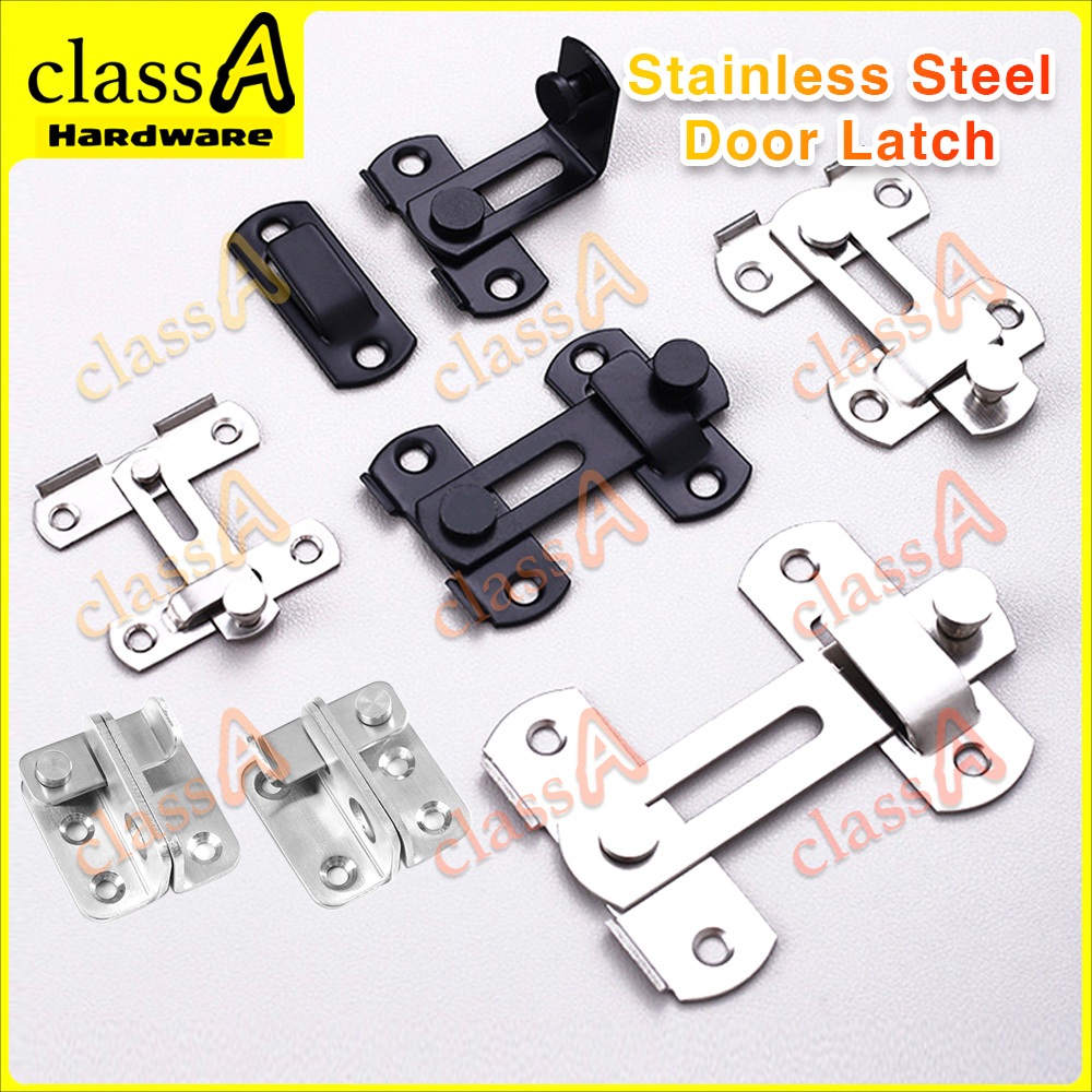 ClassAHW Stainless Steel Door Swivel Bolt Door Latch Hasp Lock Swing Bolt Sliding Door Gate Latch Selak Pintu Pusing