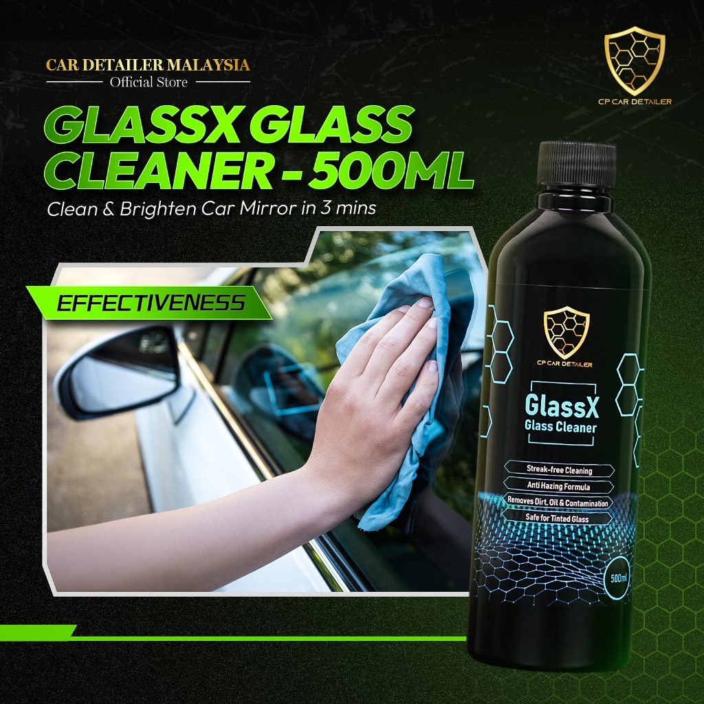 【CAR Detailer】【 GlassX Glass Cleaner 】Car Window Cleaner Car Wash Accessories Car Detailing 500ml