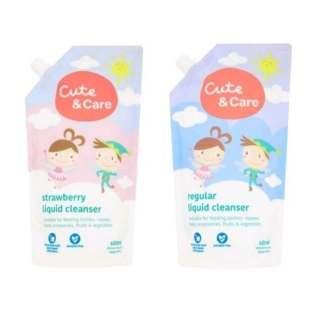 Lotus's Cute and Care Liquid Baby Cleanser 600ml Cleaning Baby Accessories Toys Fruit & Vegetable