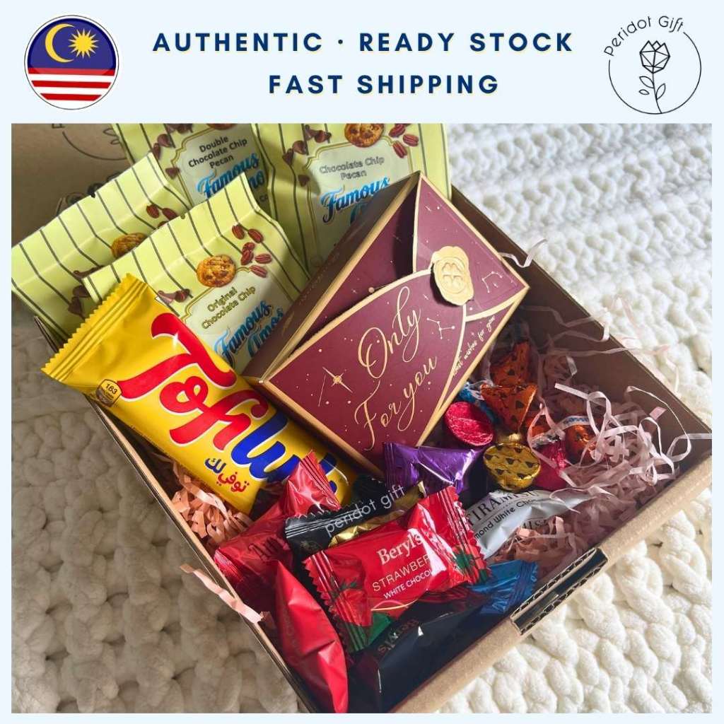 Treats Box - Choc & Cookie Gift Box - Famous Amos Beryls Birthday Merdeka National Day Event Gift