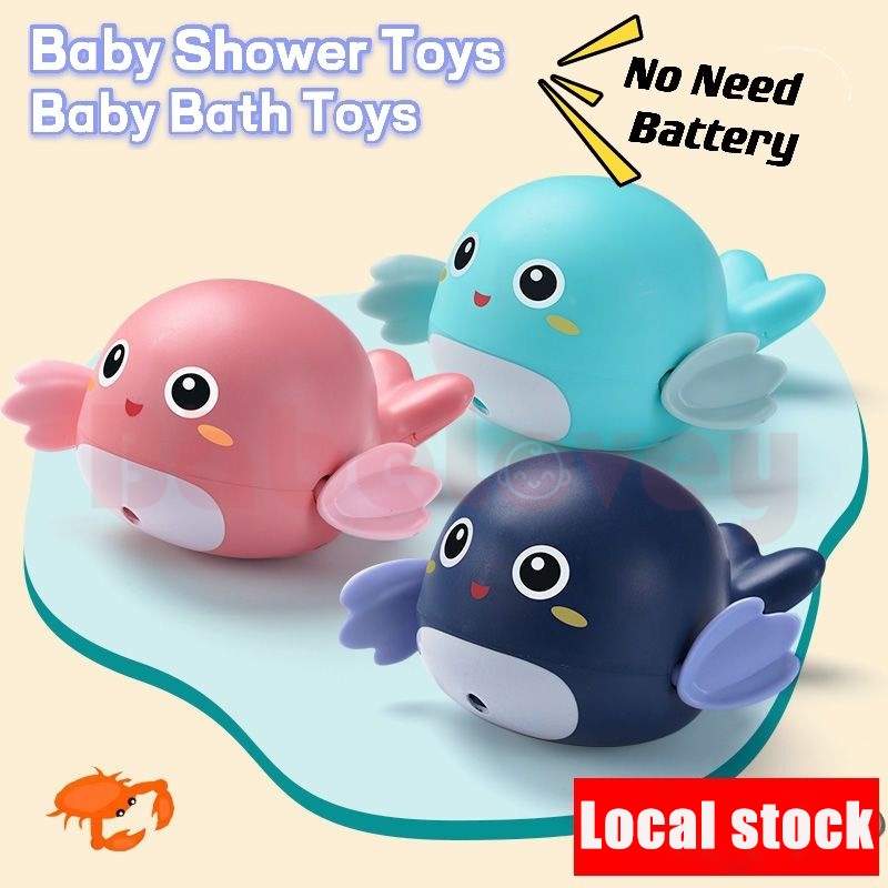 Baby Bath Toy Swimming Little Tortoise Toys Dolphin Toys Bathing Water Toys Baby Bathtub Floating Clockwork Toys 婴儿淋浴玩具