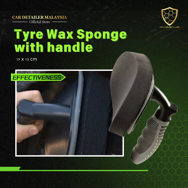 CAR Detailer Tayar Wax Sponge Tyre sponge Tire sponge Car Wash Accessories Car Detailing 轮胎蜡刷