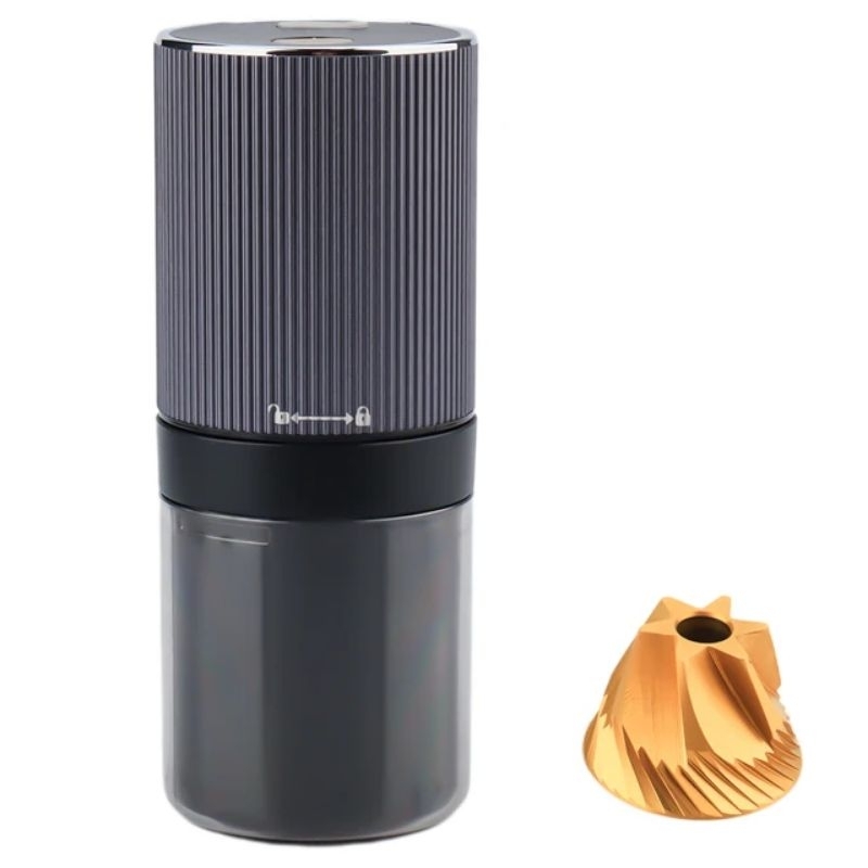 Pre Order -Mini Electrical Coffee Grinder Automatic Grinder Coffee Electric Small Grinder Titanium Conical Burr Portable