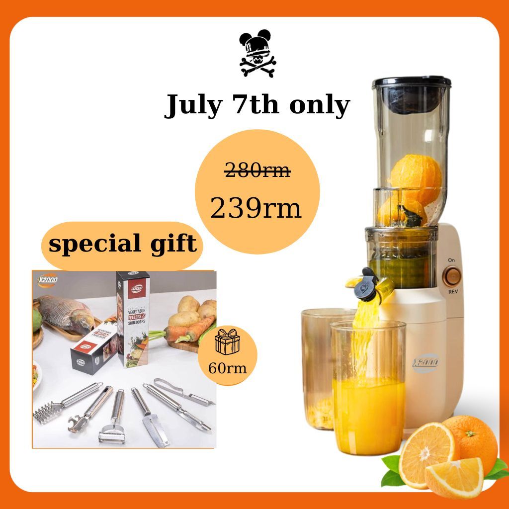 High quality household slow juicer Wide mouth design fruit and vegetable juicer