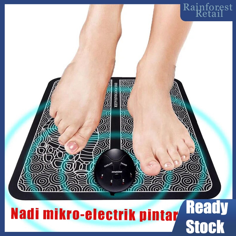 Massage Rechargeable EMS Massage Pad Relieve Fatigue Feet Acupuncture Stimulator Massager Elektrik Electric Foot