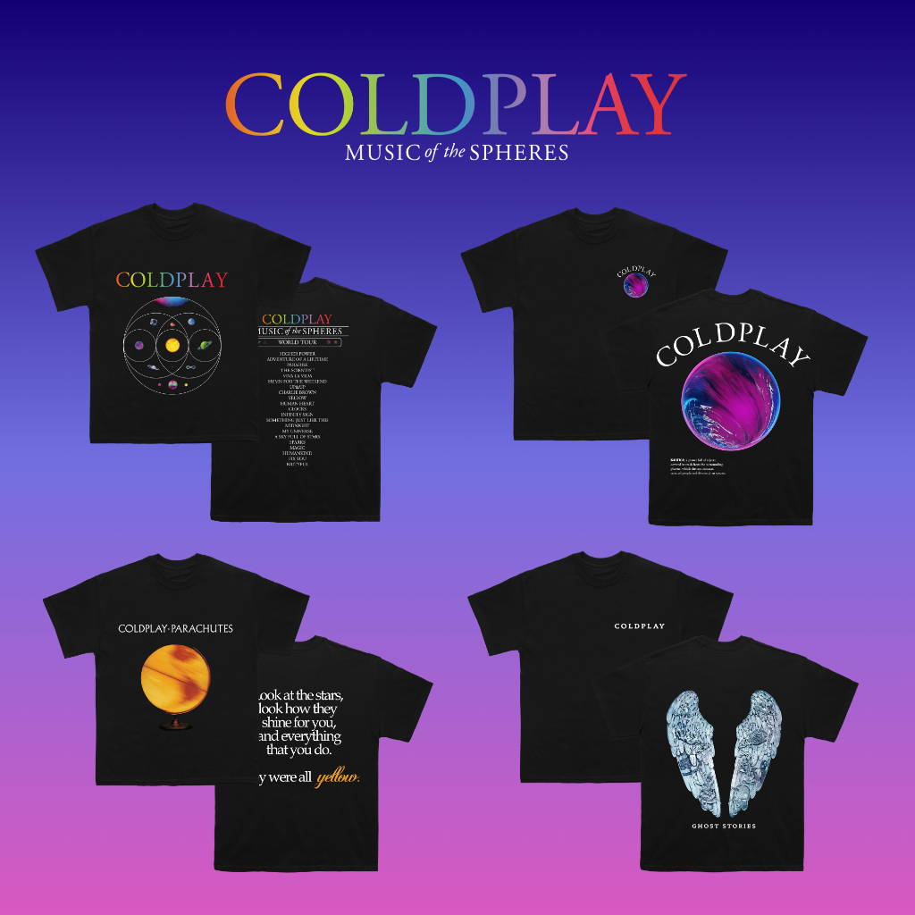 Coldplay Music of the Spheres Collection Merchandise by Undercroft