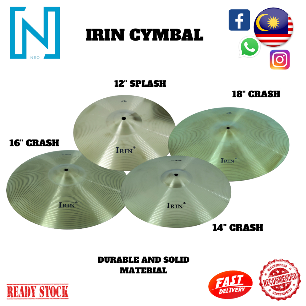 ☆CYMBAL DRUM☆YAMAHA Brass Alloy Crash Ride Hi-Hat Cymbal 12/14/16/18 inch