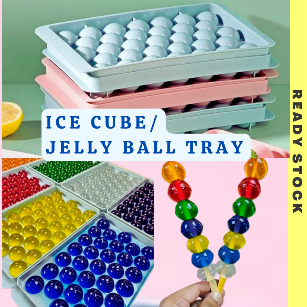 Acuan Viral Jelly Ball 33 Grids Ice Cube Tray Ice Ball Maker Ice Box Ice Maker Bekas Jelly Ball Dulang Buat Ais