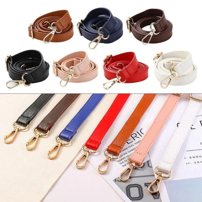 🇲🇾130cm Adjustable Handbag DIY Handle PU Shoulder Bag Strap Belt Accessories, Tali beg Penyangkut hook bag sling beg