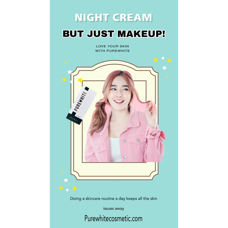 Purewhite Cream Kulit Putih Booster Dullskin Skincare