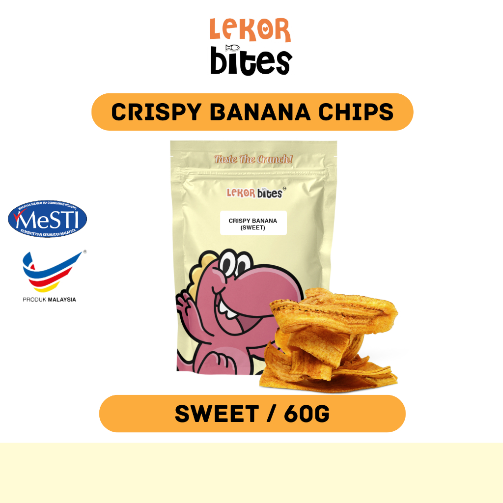 Lekor Bites Crispy Sweet Banana Chip | Kerepek Pisang Rangup Manis