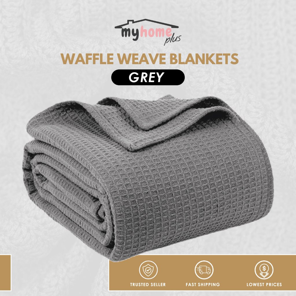 MHP Selimut Hospital Thermal Blanket Waffle 60"x80" | 100% Cotton 1kg | Super Single Bed Selimut for Home & Hospital Use