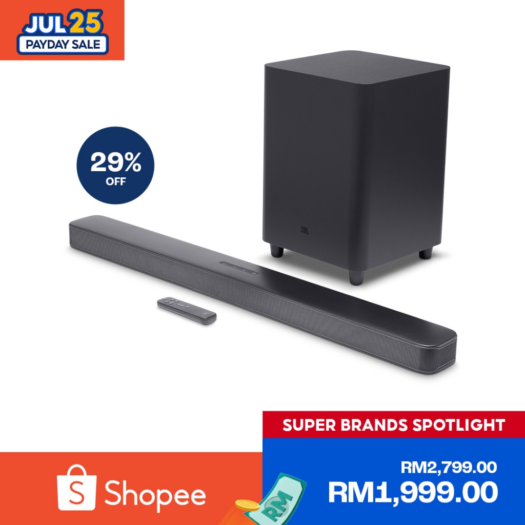 JBL BAR 5.1 SURROUND 5.1 channel soundbar with MultiBeam™ Sound Technology