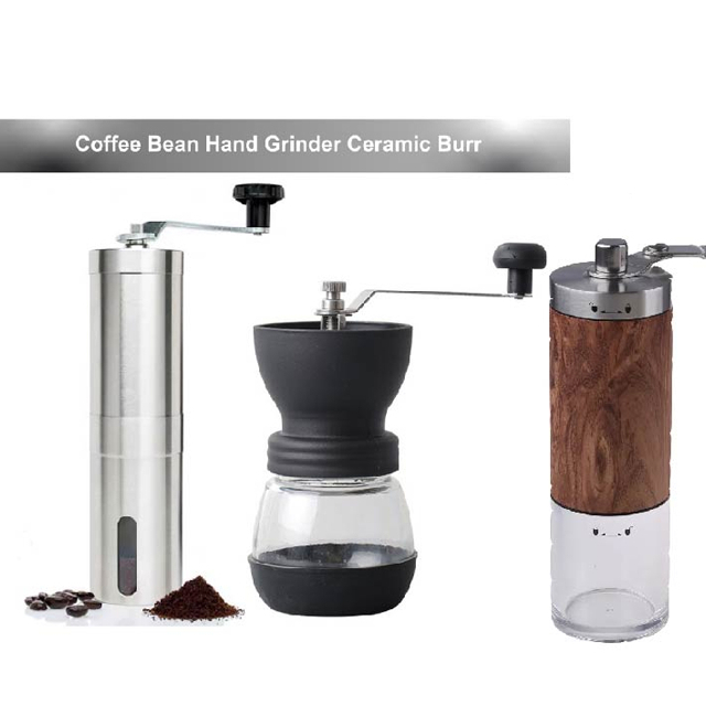 [Shopee Choice]Coffee Bean Hand Brew Pour Over French Press Grinder Stainless Steel Ceramic Burr