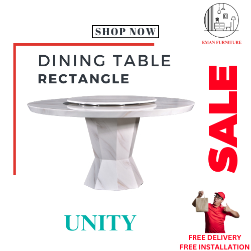 (PRE ORDER) 915 - UNITY Round Marble Dining Table Only