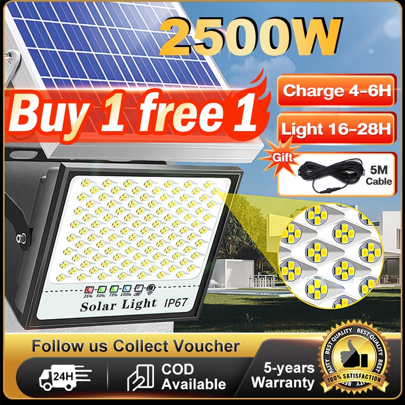 Nano LED IP67 Waterproof Solar Floodlight Solar spotlight 3000W Lampu Solar light Outdoor lighting