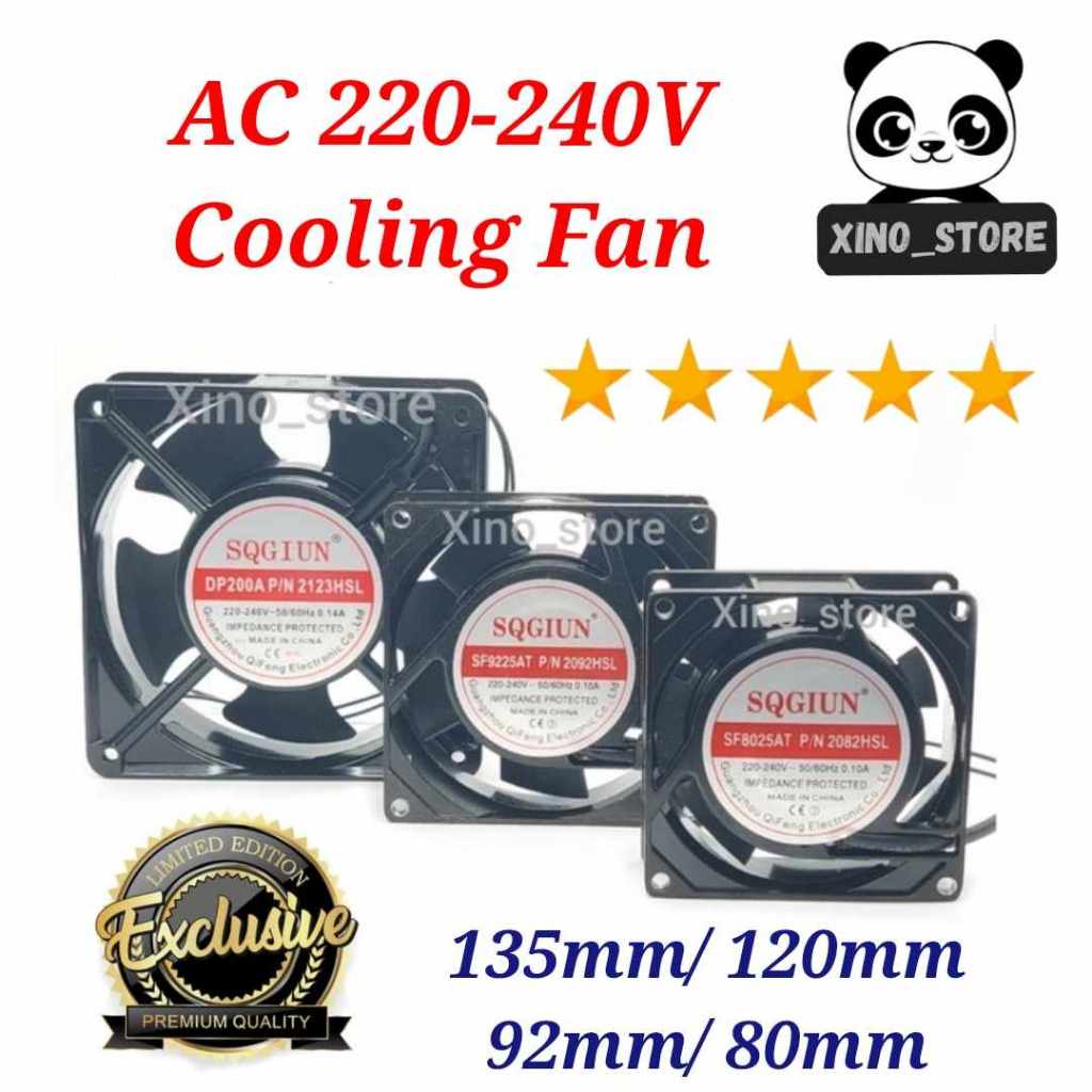 AC 220-240V Cooling Fan Video Fan 135X38MM/ 120X38MM/ 92X25MM/ 80X25MM DP200A Ball Bearing / Sleeve Bearing Cooling Fan