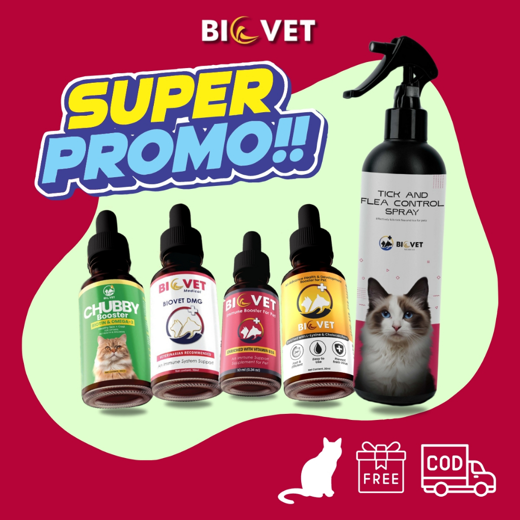 biovet vitamin kucing Biovet Immune Booster Biovet Chubby Boost Biovet DMG& Biovet Health Booster