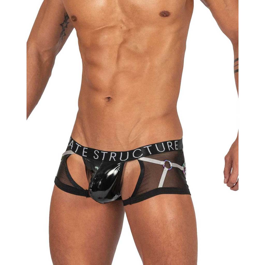 Private Structure Men Underwear Alpha Low Waist Trunk - Shades of Black [4417]