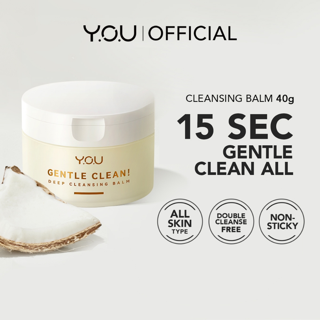 YOU Gentle Clean! Deep Cleansing Balm-Cocomelt Makeup Remover Sensitive Skin Friendly (40g/10g)