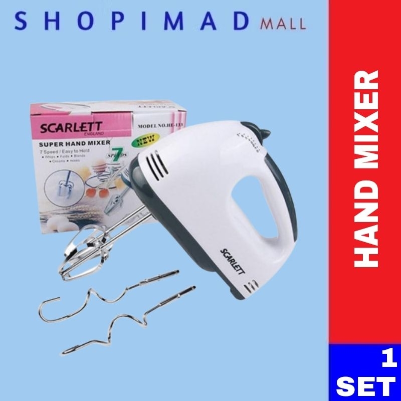 PORTABLE HAND MIXER 7 SPEED | MESIN PEMUTAR TELUR | MESIN PENGADUN