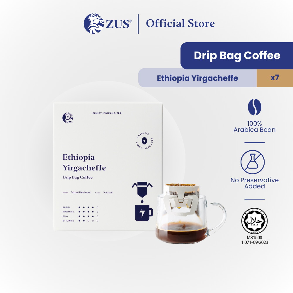 ZUS Drip Bag Coffee - Ethiopia Yirgacheffe - 7's