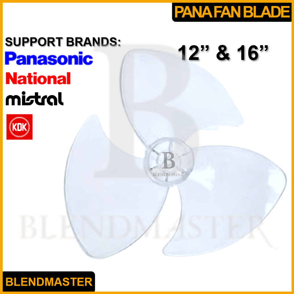 PANASONIC/NATIONAL/MISTRAL/KDK Fan Blade 12inch & 16inch Kipas Bilah 风扇叶 Daun Kipas 12" 16" Stand Fan/Table Fan/Wall Fan