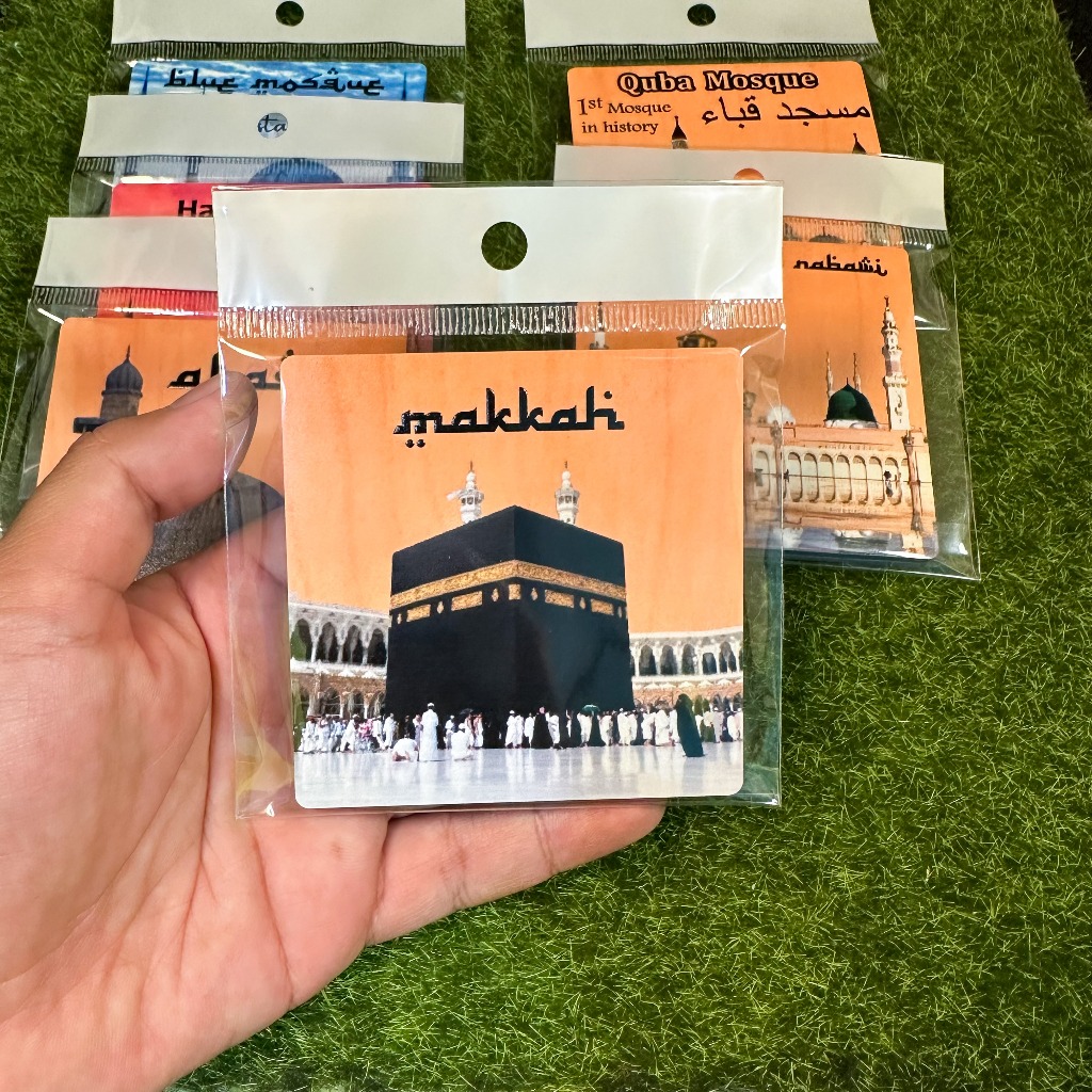 Mekah Madinah Al Aqsa Haji Umrah Gift Souvenir Fridge Magnet Ready Stock