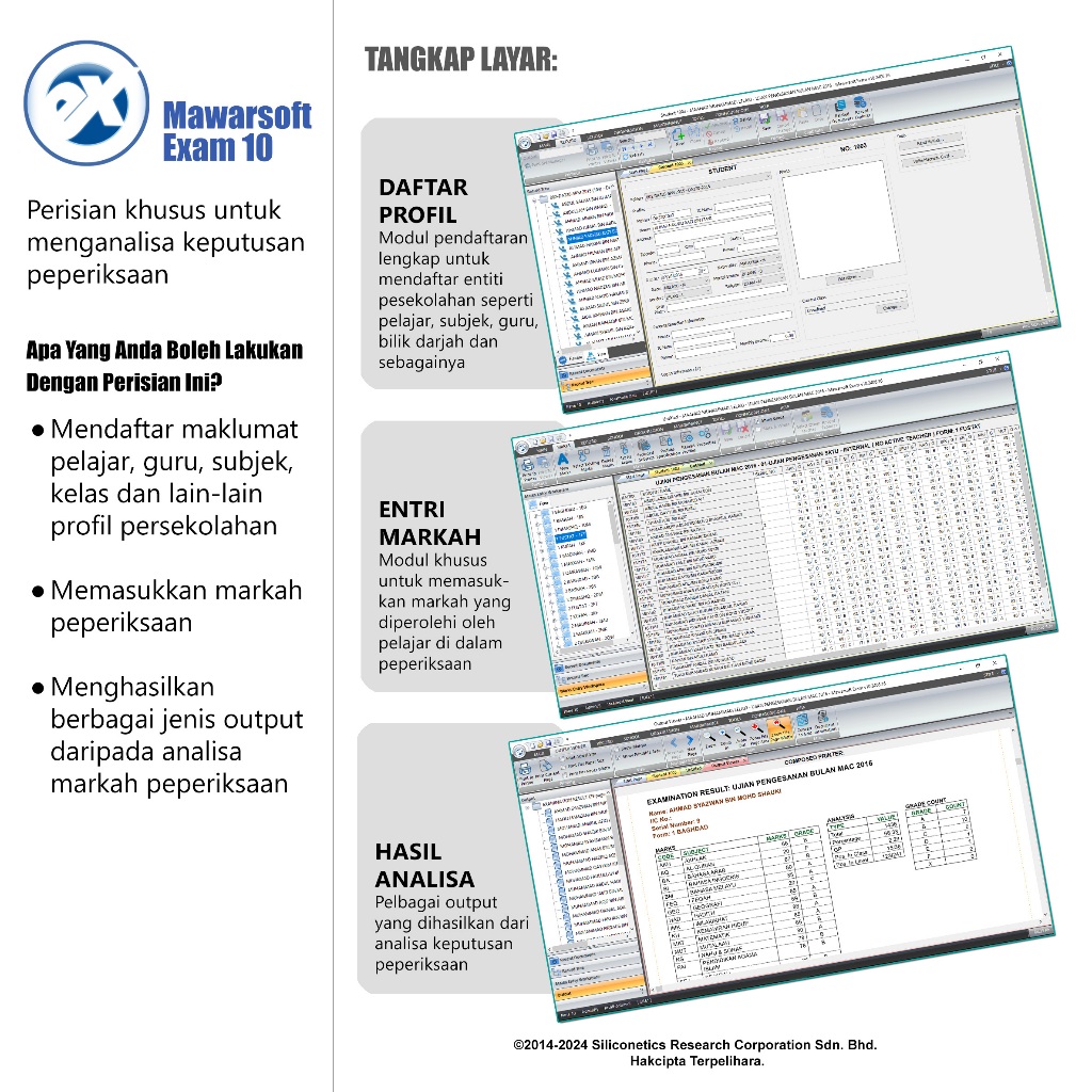 Mawarsoft Exam 10 (Exam result analysis software)