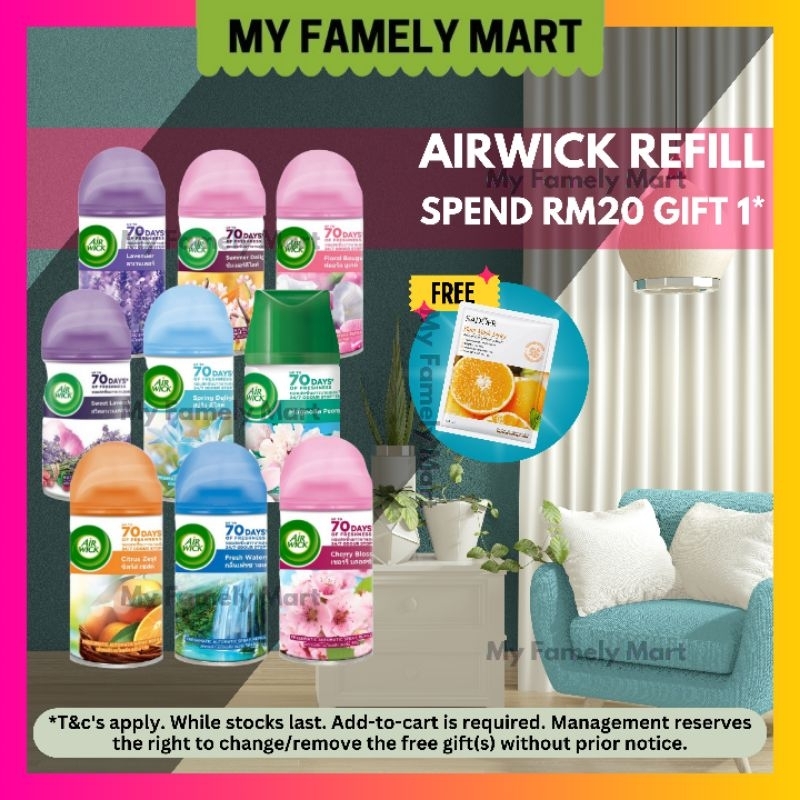 AIR WICK Refill Cherry Sweet Lavender Floral Bouquet Fresh Water Spring Summer Delight Magnolia