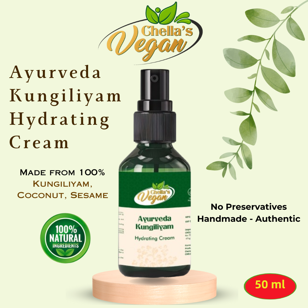 Chella's Vegan Ayurveda Kungiliyam Hydrating Cream | Vegan Hydration | Natural Moisturizer